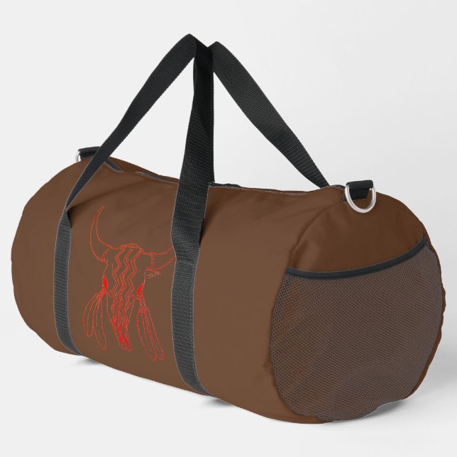 Bolsa de mano de viaje Red Ghost Dance Buffalo mar (Esquina derecha)