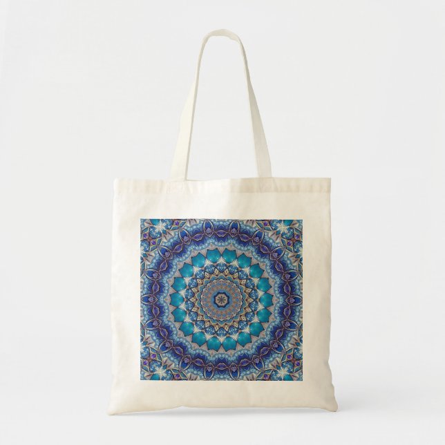 Bolsa de mano decorativa azul para fiestas (Frente)
