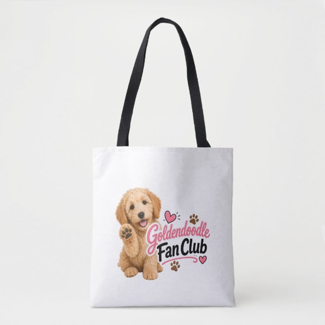 Bolsa de mano del club de fans de Goldendoodle lin (Anverso)