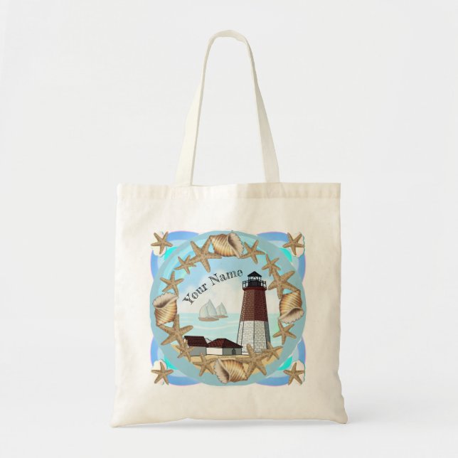 Bolsa de mano del faro de Point Judith (Frente)