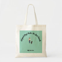 Bolsa de mano diaria con tema de perro