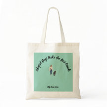 Bolsa de mano diaria con tema de perro