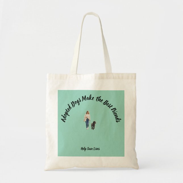 Bolsa de mano diaria con tema de perro (Frente)