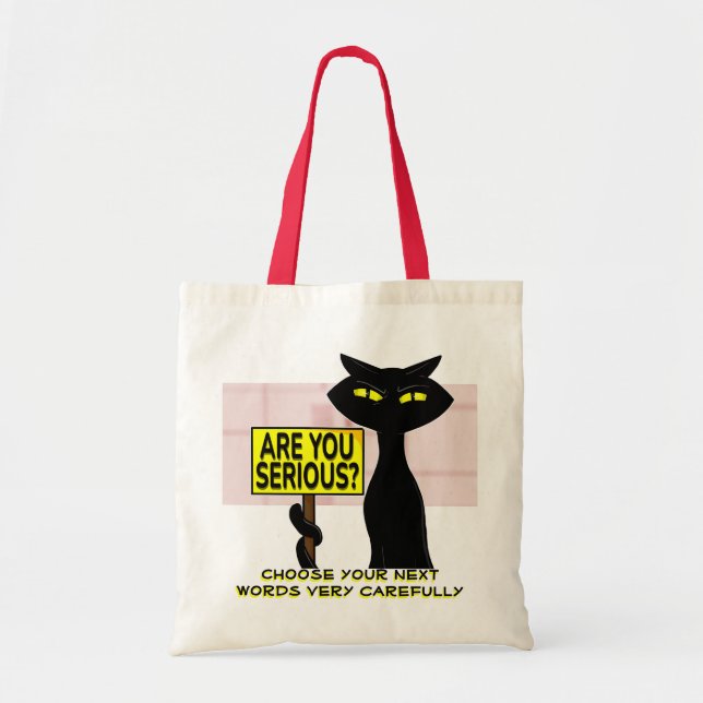 Bolsa de mano divertida Bad Boogie - ¿Estás en ser (Frente)