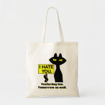 Bolsa de mano divertida Bad Boogie - Te odio