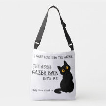 Bolsa de mano divertida con cita de Nietzsche para