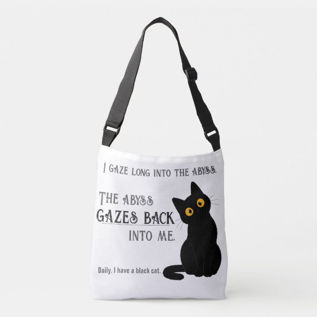 Bolsa de mano divertida con cita de Nietzsche para (Anverso)