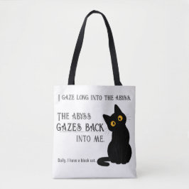 Bolsa de mano divertida con cita de Nietzsche para