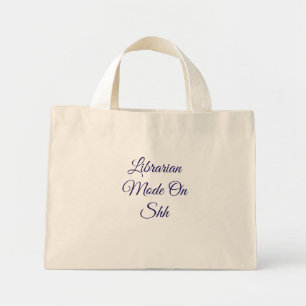 Bolsa de mano divertida con el modo bibliotecario 