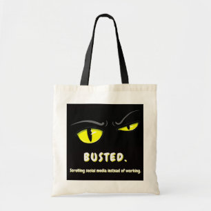 Bolsa de mano divertida con gato negro - Mal Boogi