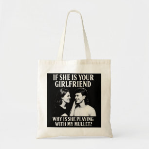 Bolsa de mano divertida con mullet de novia juguet