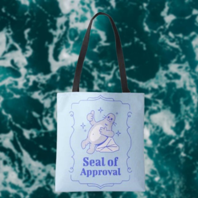 Bolsa de mano divertida con sello de aprobación (Subido por el creador)