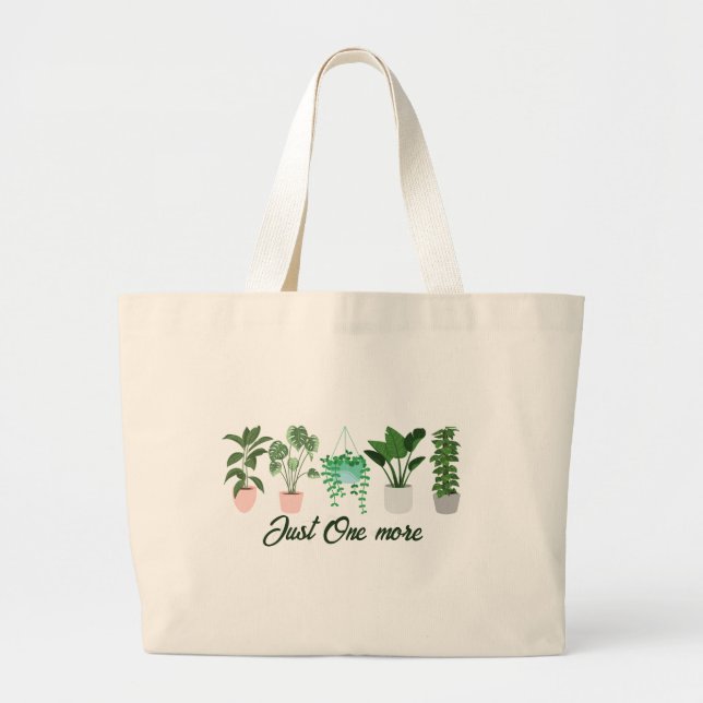 Bolsa de mano divertida con una planta más (Frente)
