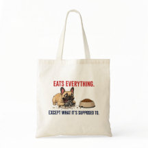 Bolsa de mano divertida de Bulldog Francés para ma
