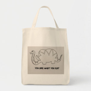 Bolsa de mano divertida de elefante con 'Eres lo q