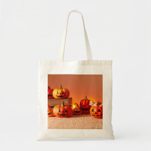 Bolsa de mano divertida de esqueleto de Halloween