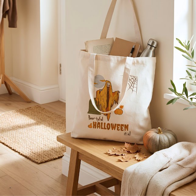 Bolsa de mano divertida de esqueleto de Halloween (Subido por el creador)