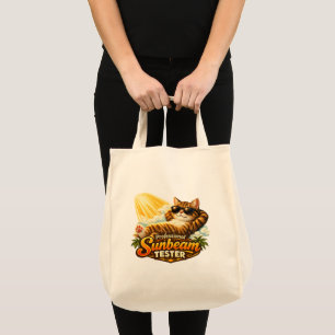 Bolsa de mano divertida de gato probador de rayo d