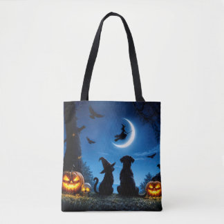 Bolsa de mano divertida de Halloween con brujas ga