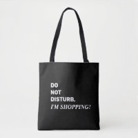 Bolsa de mano divertida de negro y blanco con dich