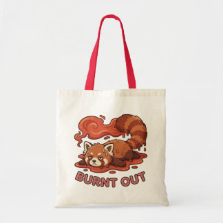 Bolsa de mano divertida de panda rojo perezoso der