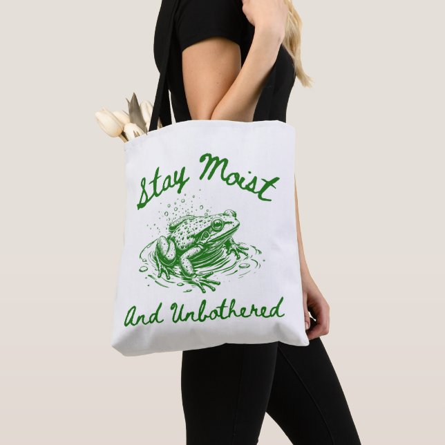 Bolsa de mano divertida de rana como regalo (Detalle)