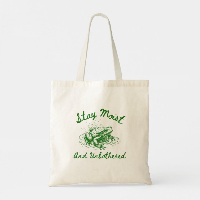 Bolsa de mano divertida de rana como regalo (Reverso)