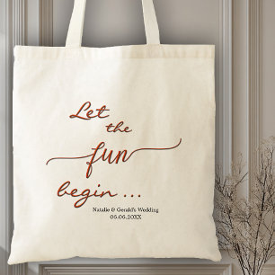 Bolsa de mano divertida de texto rojo simple para 