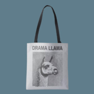 Bolsa de mano divertida Drama Llama