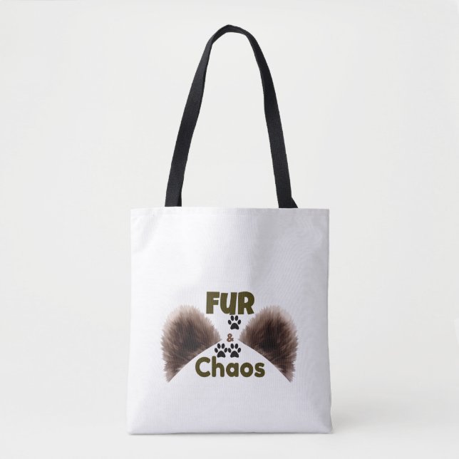 Bolsa de mano divertida para amantes de las mascot (Anverso)