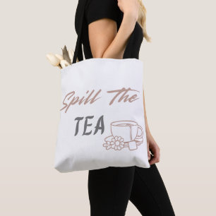 Bolsa de mano divertida "Spill the Tea" para ella