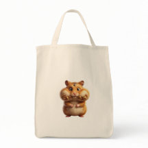 Bolsa de mano divertido hámster regordete