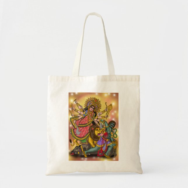 Bolsa de mano Durga matando a Mahishasura (Frente)