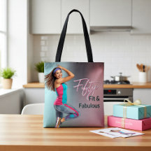 Bolsa de mano 'En forma y fabulosa' de agradecimie