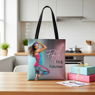 Bolsa de mano 'En forma y fabulosa' de agradecimie