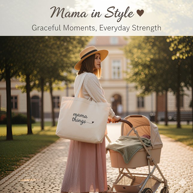Bolsa de mano “Es cosa de mamá” — Regalo minimalis (Subido por el creador)