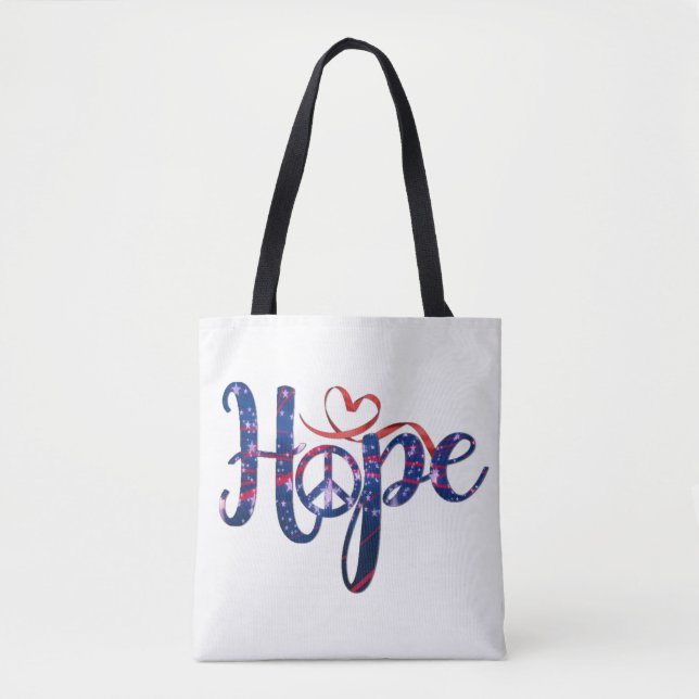 Bolsa de mano Esperanza por la Paz (Anverso)