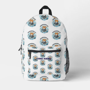 Bolsa de mano estética con gato programador lindo