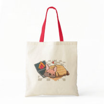 Bolsa de mano estética de bulldog agotado acogedor