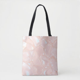 Bolsa de mano estética de mármol líquido perla iri