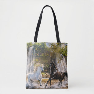 Bolsa de mano “Estoy Enraizado y Libre” Caballo Ca