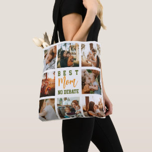 Bolsa de mano familiar con collage lindo y de moda