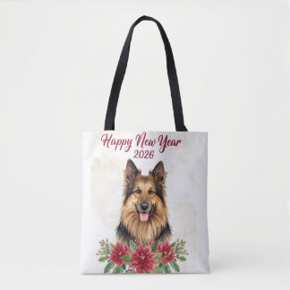 Bolsa de mano Feliz Año Nuevo 2026 Amante de Perro