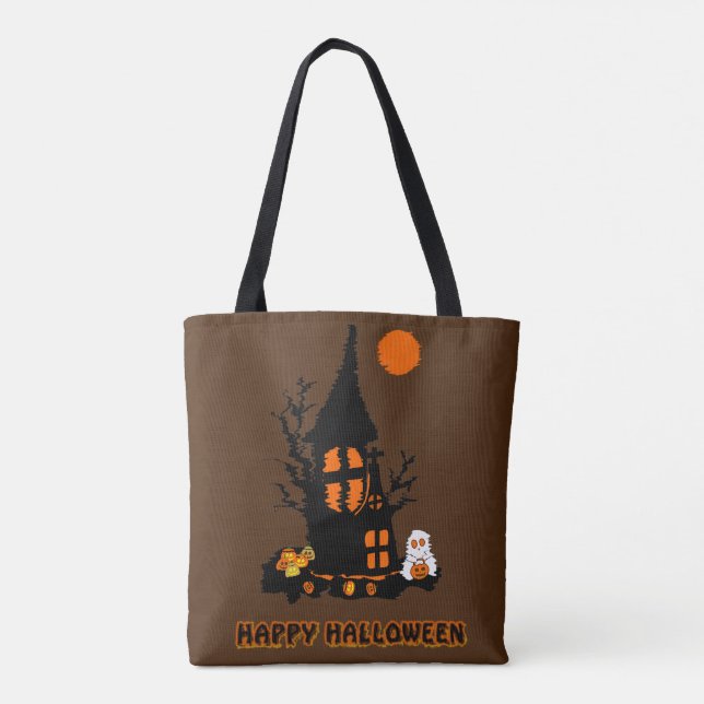 Bolsa de mano Feliz Halloween (Reverso)