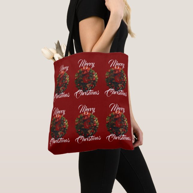 Bolsa de mano "Feliz Navidad" (Detalle)