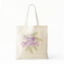 Bolsa de mano floral de Jacaranda personalizada