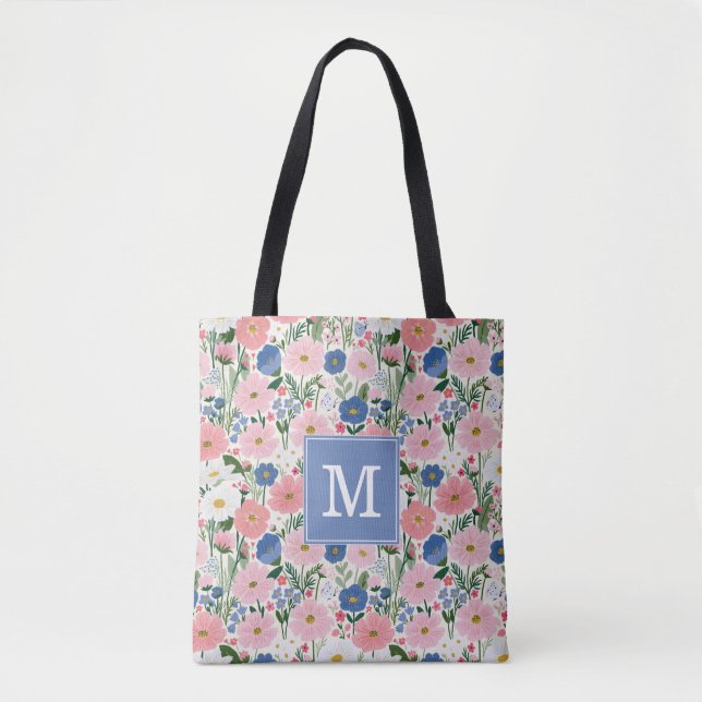 Bolsa de mano floral de jardín de campo (Anverso)