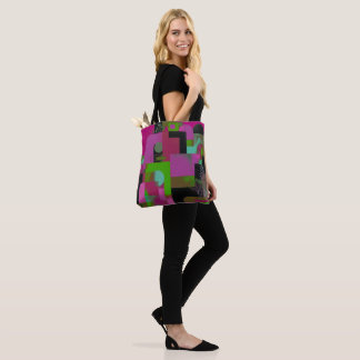 Bolsa de mano floral rosa verde trendy / Estética 