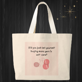 Bolsa de mano gigante divertida «Comprar hilo es a