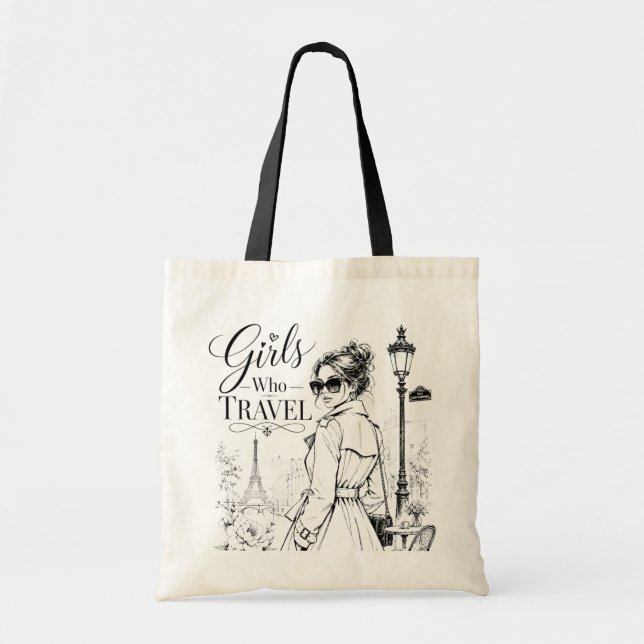 Bolsa de mano #girlswhotravel (Frente)